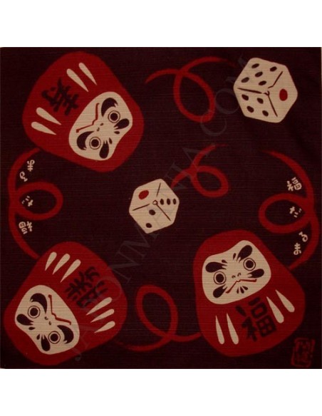 Furoshiki 50x50 brown - Fuku Daruma