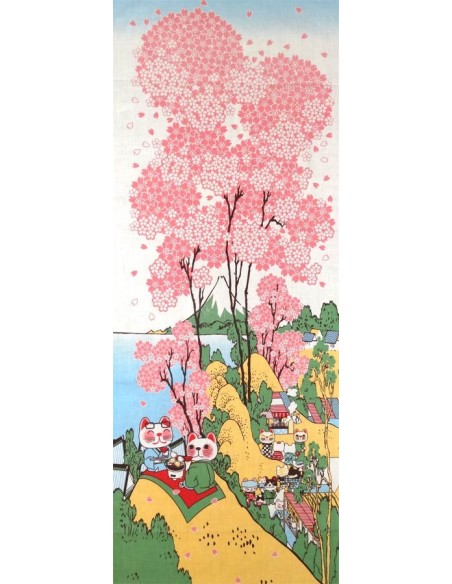 Tenugui Fuku Neko' Collection - Hanami