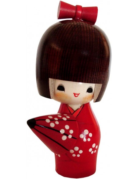 Kokeshi doll - A refuge from the rain - Amayadori