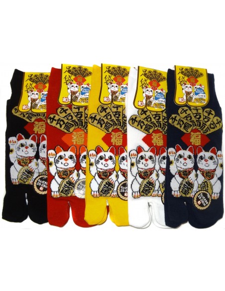 Chaussettes japonaises et Chaussettes Tabi - Du 39 au 43 - Maneki Neko