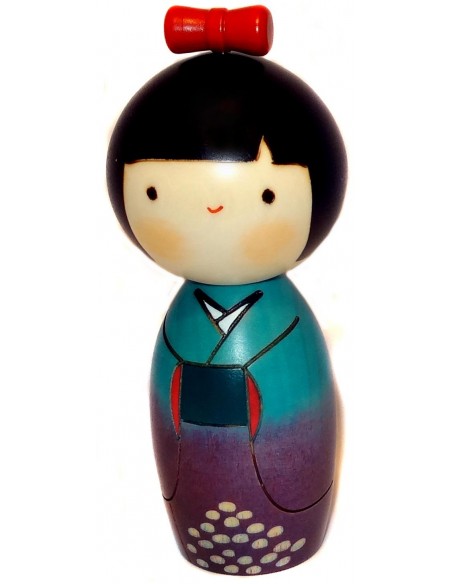 Kokeshi doll - Ajisai Warabe - japanese wooden doll