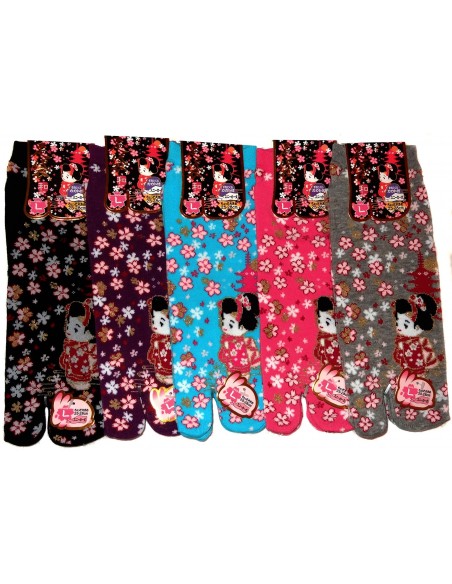 Tabi socks and Japanese socks - Size 35 to 39 - Cute kawaii Maiko