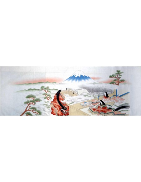 Tenugui Ukiyoe Collection - Hime. Traditionnal Japanese cloth.