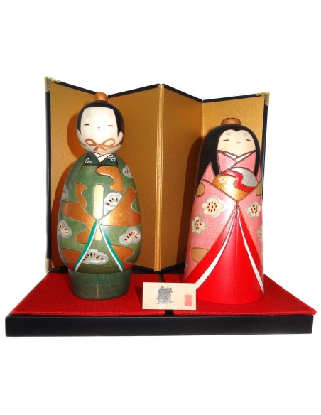 Poupées Kokeshi - Tachibina. Poupées japonaises en bois